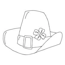 Coloriage Chapeau de lutin pour la Saint-Patrick