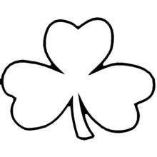 Coloriage Trèfle de Saint Patrick à trois feuilles