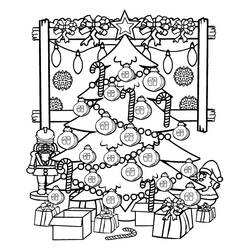 Sapin de Noël - Coloriages gratuits à imprimer