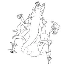 Coloriage Personnages de l'Âge de Glace empilés