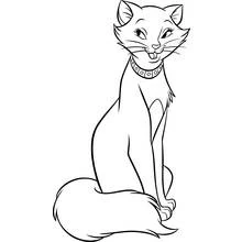 Coloriage Duchesse assise avec son collier de perles