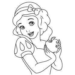 Coloriage Blanche Neige #178565 à imprimer et colorier