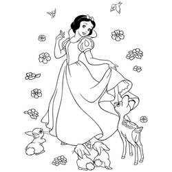 Coloriage Blanche Neige #178566 à imprimer et colorier