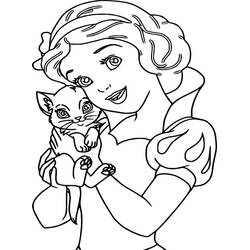 Coloriage Blanche Neige #178569 à imprimer et colorier