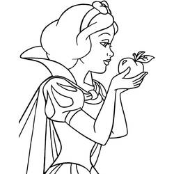 Coloriage Blanche Neige #178570 à imprimer et colorier