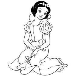 Coloriage Blanche Neige #178572 à imprimer et colorier