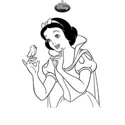 Coloriage Blanche Neige #178574 à imprimer et colorier
