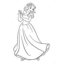 Coloriage Blanche Neige #178576 à imprimer et colorier