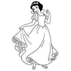 Coloriage Blanche Neige #178578 à imprimer et colorier
