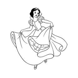 Coloriage Blanche Neige #178579 à imprimer et colorier