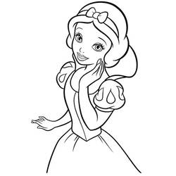 Coloriage Blanche Neige #178583 à imprimer et colorier