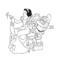 Coloriage Blanche Neige #178586 à imprimer et colorier