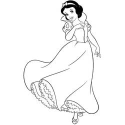 Coloriage Blanche Neige #178590 à imprimer et colorier