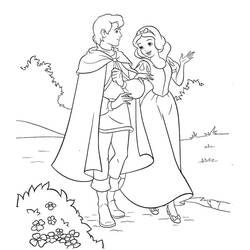 Coloriage Blanche Neige #178593 à imprimer et colorier