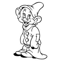 Coloriage Blanche Neige #178603 à imprimer et colorier