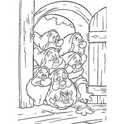 Coloriage Blanche Neige #178604 à imprimer et colorier