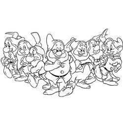 Coloriage Blanche Neige #178606 à imprimer et colorier