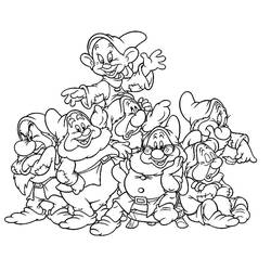 Coloriage Blanche Neige #178607 à imprimer et colorier