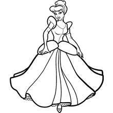Cendrillon - Coloriages gratuits à imprimer