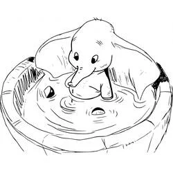 Coloriage Dumbo #170608 à imprimer et colorier