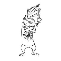 Coloriage Wally les bras croisés