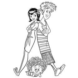 Coloriage Mavis, Jonathan et Dennis réunis