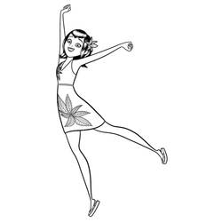 Coloriage Mavis dansant joyeusement