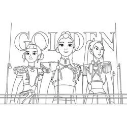 Coloriage KPop Demon Hunters #221157 à imprimer et colorier