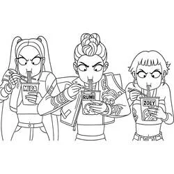 Coloriage KPop Demon Hunters #221161 à imprimer et colorier