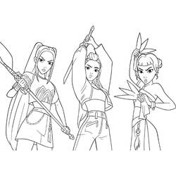 Coloriage KPop Demon Hunters #221162 à imprimer et colorier