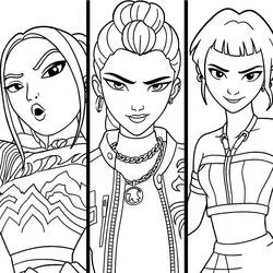 Coloriage KPop Demon Hunters #221163 à imprimer et colorier