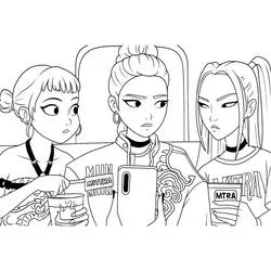 Coloriage KPop Demon Hunters #221168 à imprimer et colorier