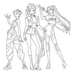 Coloriage KPop Demon Hunters #221169 à imprimer et colorier