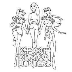 Coloriage KPop Demon Hunters #221186 à imprimer et colorier