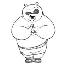 Coloriage Kung Fu Panda (Films d'Animation) #73368 à imprimer et colorier
