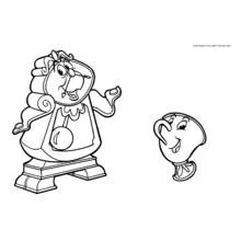 Coloriage Big Ben et Zip discutant ensemble