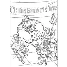 Coloriage Ralph avec des membres d'un groupe de soutien