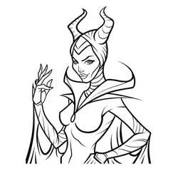 Maléfique (Disney) - Coloriages gratuits à imprimer