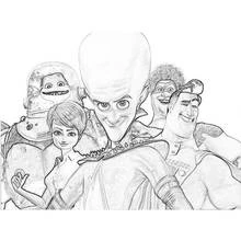 Megamind - Coloriages gratuits à imprimer