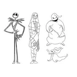 Coloriage Monsieur Jack et ses amis du film