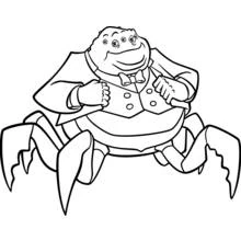 Coloriage Henry J. Waternoose en gilet habillé