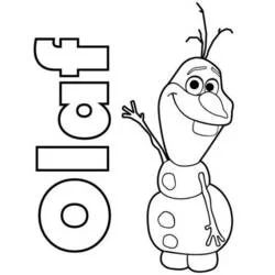 Olaf - Coloriages gratuits à imprimer