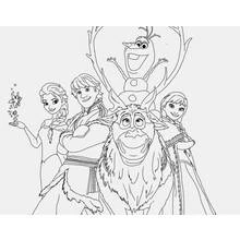 Reine des Neiges - Coloriages gratuits à imprimer
