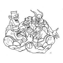Coloriage Space Jam les Monstars réunis