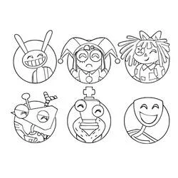 The Amazing Digital Circus - Coloriages gratuits à imprimer