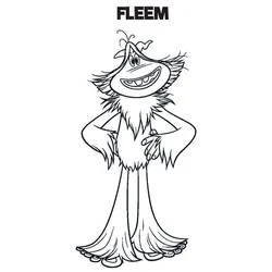 Coloriage Fleem debout, mains sur les hanches