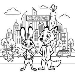 Zootopie - Coloriages gratuits à imprimer