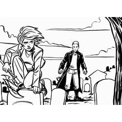 Buffy contre les vampires - Coloriages gratuits à imprimer