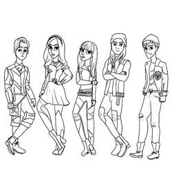 Descendants - Coloriages gratuits à imprimer