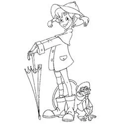 Fifi Brindacier - Coloriages gratuits à imprimer
